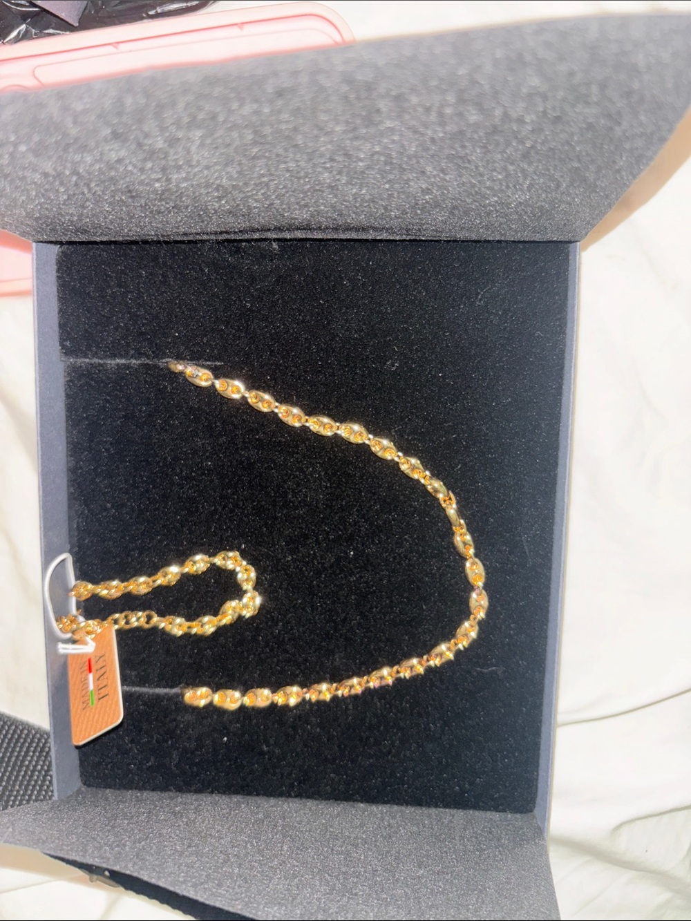 MIA Twisted Gold Bead Necklace
